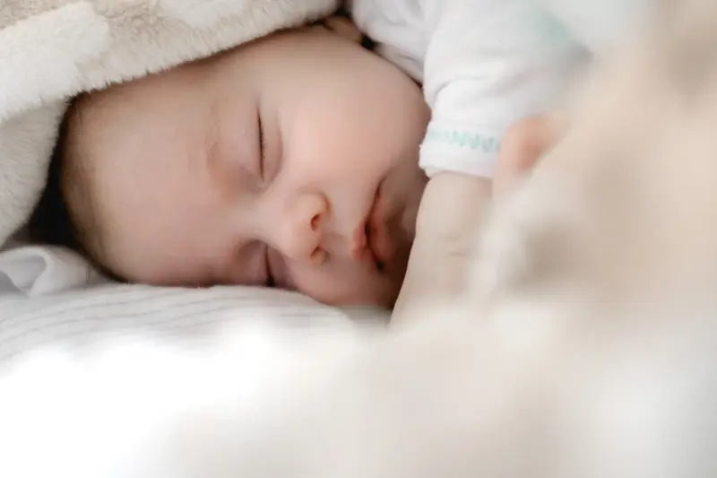 Rustig slapende baby